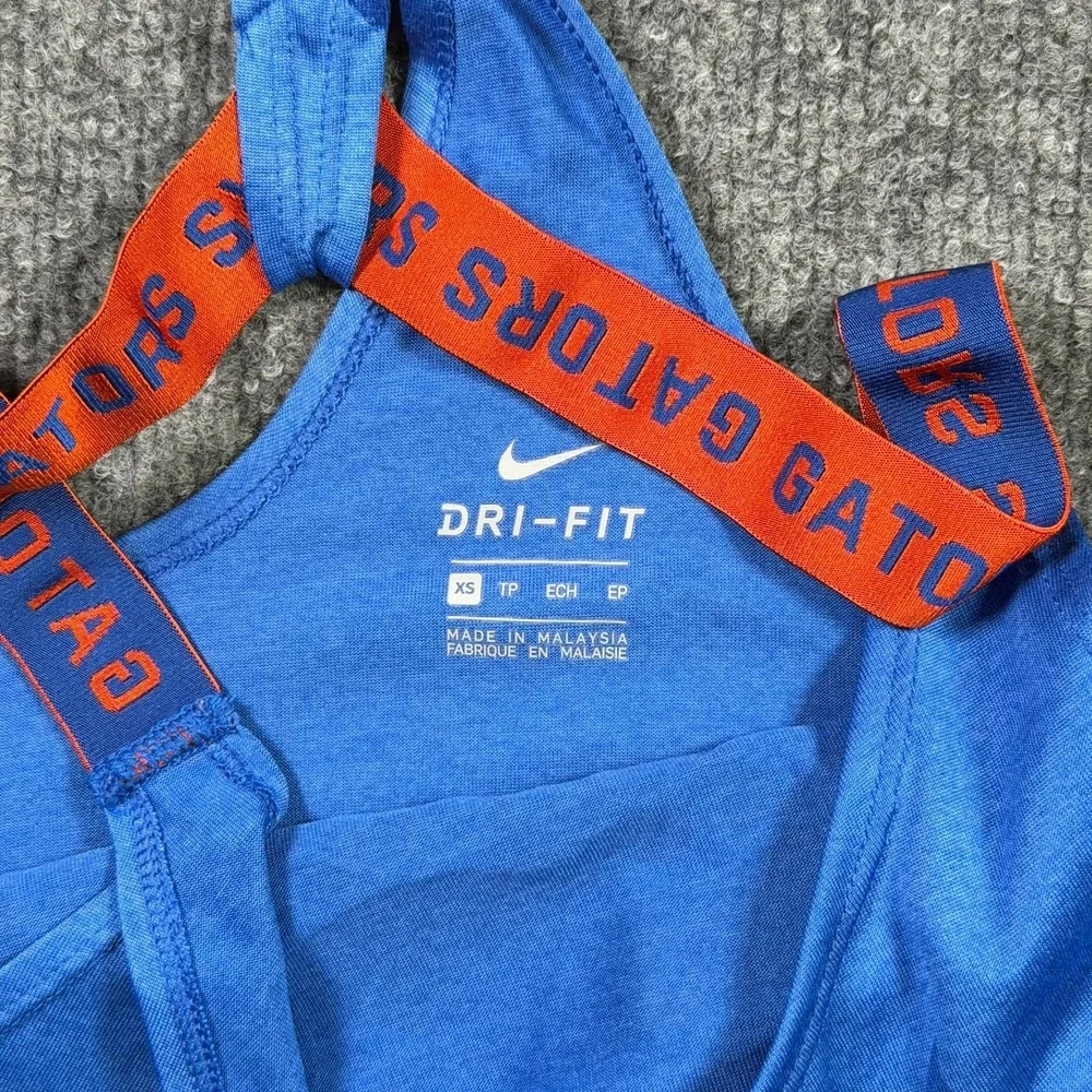 Florida Gators Dri-FIT Nike Tank Top Womens XS Blue Racerback Logo Sportswear